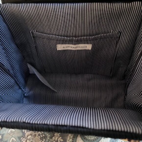 Anthropologie Small Wicker Black Purse with handle - Picture 2 of 4